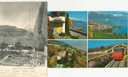 VEVEY VD Funiculaire Pélerin Vully Vallamand 2 Cartes - Allaman