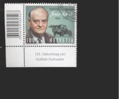 Schweiz Gest  2284  Duttweiler Neuheiten 2013 Eckrand - Used Stamps