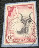 Swaziland Printed Stationery Kudu 6d - Used - Swaziland (...-1967)