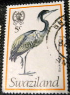 Swaziland 1976 Birds Arde Melanocephala Black Hooded Heron 5c - Used - Swaziland (1968-...)
