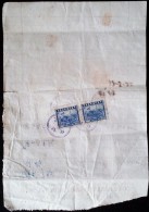 CHINA 1948. SHANGHAI  DOCUMENT WITH REVENUE / FISCAL/TAX STAMPS - Brieven En Documenten