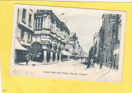 CPA -   GUILD HALL And HIGH STREET  - EXETER  - Printed By Valentine - Exeter
