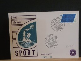 53/505   FDC  ALLEMAGNE - Water Polo