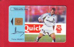 894 - Telecarte Cinq Unites 5 U Football Olympique De Marseille Maurice Quick (Gn510) - 5 Einheiten