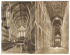 RB 1046 -  2 Early Postcards - Ely Cathedral - Cambridgeshire - Ely