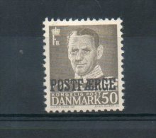 Danemark. 50 Ore Gris Surchargé Postfaerge - Neufs