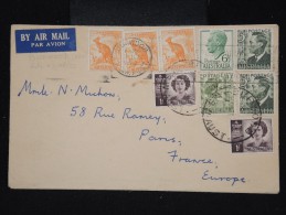 AUSTRALIE - Enveloppe De Burwood Pour Paris En 1952 Par Avion - Aff Plaisant - à Voir P8650 - Brieven En Documenten