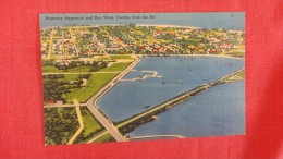 - Florida> Aerial View Highway Approach  Key West ------- ------------- Ref  1897 - Key West & The Keys