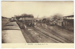 KAYES (Mali) - Le Dépôt Du T.N. (gare, Train). Edition Maurel Et Prom - Mali