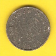 GERMANY  10 REICHSPFENNIG 1943 A (KM # 101) - 10 Reichspfennig