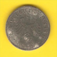 GERMANY  10 REICHSPFENNIG 1943 F (KM # 101) - 10 Reichspfennig