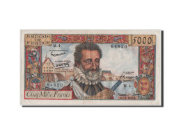 Billet, France, 5000 Francs, 5 000 F 1957-1958 ''Henri IV'', 1957, TTB+ - 5 000 F 1957-1958 ''Hendrik IV'' Van Frankrijk