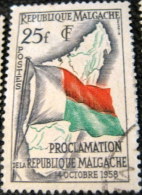 Madagascar 1959 Proclamation Of The Republic 25f - Used - Usati