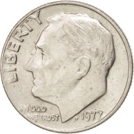 Monnaie, États-Unis, Roosevelt Dime, Dime, 1977, U.S. Mint, Philadelphie, TTB+ - 1946-...: Roosevelt