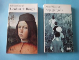 Lot De 2 Livres   Collection  Folio - Lotti E Stock Libri