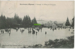 Carte Postale Ancienne De CHANTRAINE – PATINAGE SUR L'ETANG - Chantraine