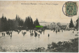 Carte Postale Ancienne De CHANTRAINE – PATINAGE SUR L'ETANG - Chantraine