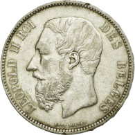 Monnaie, Belgique, Leopold II, 5 Francs, 5 Frank, 1868, TTB, Argent, KM:24 - 5 Francs