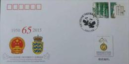 WJ2015-9 CHINA-DENMARK Diplomatic COMM.COVER - Cartas & Documentos