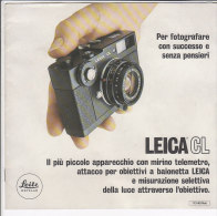 C1819 - Brochure MACCHINA FOTOGRAFICA LEICA CL - Cámaras Fotográficas