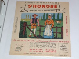 Buvard Biscottes SAINT ST HONORE  Maine Et Anjou - Zwieback