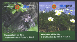 Deutschland Biberpost 4 MH 'Nationalpark Harz' / Germany 4 Booklets 'Harz National Park' **/MNH 2014 - Unclassified