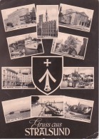 AK Gruss Aus Stralsund - Mehrbildkarte - 1961 (17096) - Stralsund