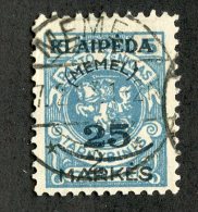 G-12675  Memel 1923- Michel #130 (o) - Offers Welcome! - Memelgebiet 1923