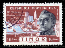 !										■■■■■ds■■ Timor 1954 AF#294 ø St. Paulo City Brazil Set (d9950) - Timor