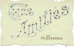 Mes Amitiés De LIBOURNE - Carte Pailletée - Libourne