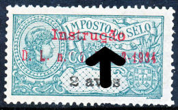 !										■■■■■ds■■ Timor Postal Tax 1934 AF#6* Instru5ão 2 Avos ERROR (x8334) - Timor