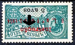!										■■■■■ds■■ Timor Postal Tax 1934 AF#7* Instru5ão 5 Avos ERROR (x6008) - Timor