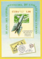 Cuba 1994 BF 139 ** Transport Postal Par Fusée 55 ème Anniversaire Espace - Unused Stamps