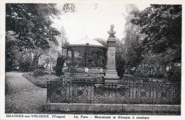 GRANGES-sur-VOLOGNE - Le Parc - Monument Et Kiosque à Musique - - Granges Sur Vologne