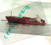 Bateau Identifié " Canmar Triumph " Hong Kong Chine Asie 1990 Construit à Imari 1978  Shipping Ship  Transport Maritime - Signed Photographs