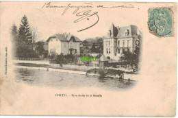 Carte Postale Ancienne De CHATEL SUR MOSELLE – RIVE DROITE DE LA MOSELLE - Chatel Sur Moselle