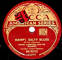 78 Trs 25 Cm état B - LIONEL HAMPTON - HAMP'S SALTY BLUES - CHORD-A-RE-BOB - 78 T - Disques Pour Gramophone