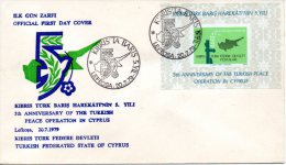 CHYPRE TURC. BF 1 De 1979 Sur Enveloppe 1er Jour. Maintien De La Paix. - Lettres & Documents
