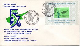 CHYPRE TURC. BF 1 De 1979 Sur Enveloppe 1er Jour. Maintien De La Paix. - Storia Postale