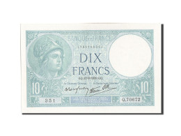 Billet, France, 10 Francs, 10 F 1916-1942 ''Minerve'', 1939, SPL, Fayette:7.5 - 10 F 1916-1942 ''Minerve''