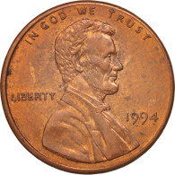 Monnaie, États-Unis, Lincoln Cent, Cent, 1994, U.S. Mint, Philadelphie, SUP - 1959-…: Lincoln, Memorial Reverse