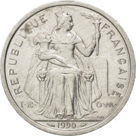 Monnaie, French Polynesia, 2 Francs, 1990, TTB+, Aluminium, KM:10, Lecompte:41 - Polynésie Française