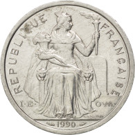 Monnaie, French Polynesia, 2 Francs, 1990, TTB+, Aluminium, KM:10, Lecompte:41 - Polinesia Francese