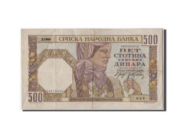 Billet, Serbie, 500 Dinara, 1941, 1941-11-01, TTB, Fayette:27b - Serbia