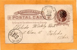 United States 1886 Card Mailed - ...-1900