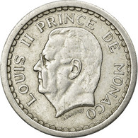 Monnaie, Monaco, Louis II, 2 Francs, 1943, TTB, Aluminium, KM:121 - 1922-1949 Louis II