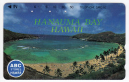 HAWAII  Télécarte Japon HANAUMA BAY PALMIER - Hawaii
