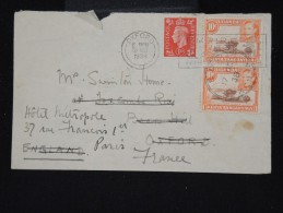 GRANDE -BRETAGNE - KENYA /OUGANDA - Enveloppe Pour Oxford Et Redirigée Vers La France En 1938 - Aff Mixte - P8744 - Kenya, Ouganda & Tanganyika