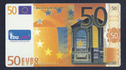50 EURO POLYMER Note "EDULAND, Typ A" Billet Scolaire, Training, EURO Size, RRRRR, UNC, - Autres & Non Classés