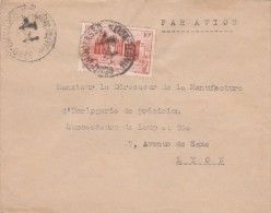 Yvert  39 AOF Sur Lettre Avion BOBO DIOULASSO Haute Volta 11/10/1950 - VOIR CACHET A DATE - Lettres & Documents